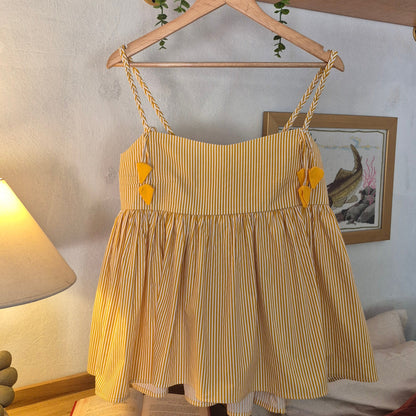 Blusa Rayas Naranja