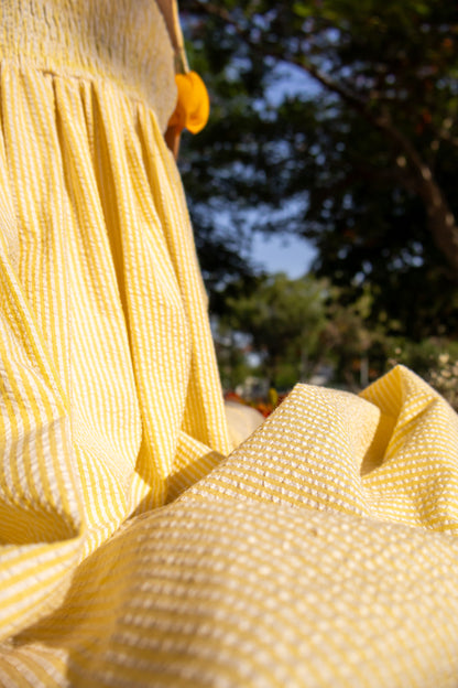 Vestido rayas amarillas
