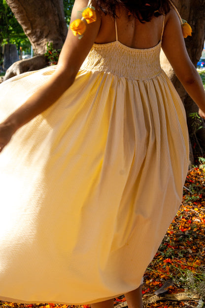 Vestido rayas amarillas